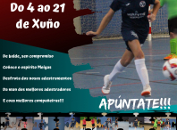 Cartel das xornadas de portas abertas do Fútbol Club Meigas