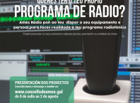 Cartel da convocatoria de radio cidadá