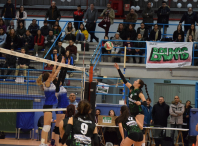 Partido do campionato galego sénior de voleibol  feminino