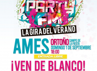 Cartel da festa de cores Holi Party FM