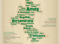 Imaxe do cartel das primeiras Xornadas de Toponimia