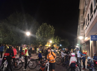 Marcha ciclista nocturna con saída e chegada na Praza do Concello