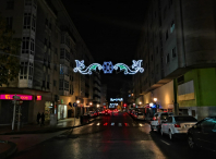 Imaxe do acto de acendido do alumeado de Nadal Imaxe do acto de acendido do alumeado de Nadal