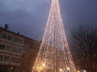 Imaxe do acto de acendido do alumeado de Nadal Imaxe do acto de acendido do alumeado de Nadal