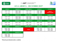 Horarios apertura Aula Aberta