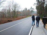 Rematan as obras de pavimentación para a mellora do viario de acceso ao parque empresarial do Milladoiro dende a estrada Ventín-Coira