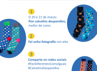 Campaña Calcetíns Desparellos do Día Mundial da Síndrome de Down 
