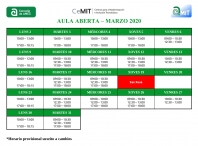 Horario Aula Aberta Horario Aula Aberta