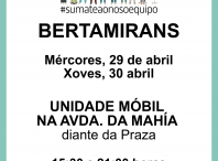 Unidade móbil en Bertamiráns 