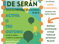 Cartel informativo da andaina de serán “Activa o teu Outono”