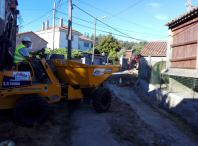 Obras de saneamento en Suevos e Sorribas