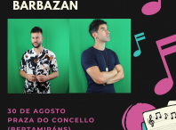 A praza do Concello, en Bertamiráns, acollerá o concerto en acústico de Zeus RB+ e Diego Barbazán