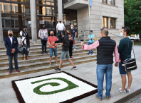 Gravación do vídeo promocional do comercio amesá `En Ames témolo todo!´