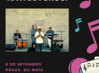 Cartel da actuación de Havana Group en Bertamiráns