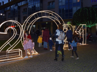 Acendido de luces de Nadal. 
