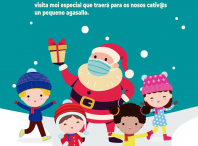 cartel da visita de Papa Noel