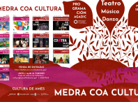 Cartel informativo coa programación cultural do primeiro semestre de 2021