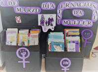 Ata o 13 de marzo pódese visitar nas bibliotecas de Bertamiráns e do Milladoiro unha exposición temática na que hai recursos sobre igualdade Ata o 13 de marzo pódese visitar nas bibliotecas de Bertamiráns e do Milladoiro unha exposición temática na que hai recursos sobre igualdade