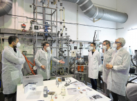 Imaxe da visita á empresa de nanotecnoloxía Nanogap