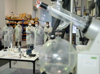 Imaxe da visita á empresa de nanotecnoloxía Nanogap