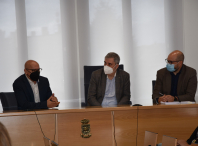 Visita do vicepresidente da Deputación da Coruña, Xosé Regueira.