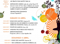 Cartel co programa de actividades da Feira da Saúde e Ben-Estar