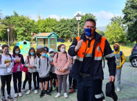 O alumnado de 4º de Primaria do Agro do Muíño peregrinou ata Santiago dende Ames