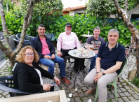 Grupo de xornalistas que visitaron Bertamiráns