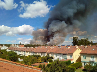 Foto de arquivo dun incendio en Aldea Nova