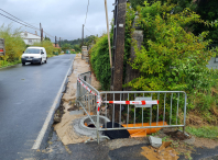 O alcalde de Ames visitou as obras da senda entre Outeiro e Costoia 