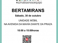 A unidade móbil de doazón de sangue estará o sábado 30 de outubro en Bertamiráns