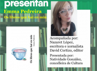 Continúa o programa “Encontros Literarios en Ames” coa presentación de “Os libros que hai en min”, de Emma Pedreira