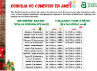 Cartel do programa de Concilia co comercio en Ames