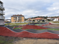Imaxe da pista de “pump track” do Pedregal, en Bertamiráns