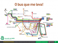A través desta campaña elaborouse un mapa coas liñas de autobús que pasan por Ames