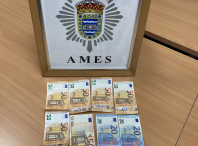 A Policía Local de Ames incautouse de 365 euros en metálico