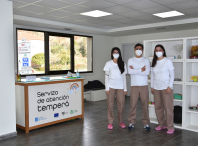 Carlos, Lucía e Olga, persoal do Servizo de Atención Temperá Carlos, Lucía e Olga, persoal do Servizo de Atención Temperá