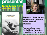 Inma López Silva presenta a súa premiada novela “O libro da filla” no terceiro encontro literario de marzo