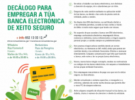 Cartel do decálogo para empregar a banca electrónica de xeito seguro