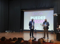 Imaxe previa ao inicio do espectáculo musical e solidario “Puedes llegar” de Ruth Cundíns
