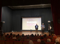Imaxe previa ao inicio do espectáculo musical e solidario “Puedes llegar” de Ruth Cundíns