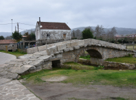 Imaxe da remodelada ponte romana de Augapesada