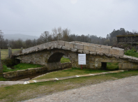 Imaxe da remodelada ponte romana de Augapesada