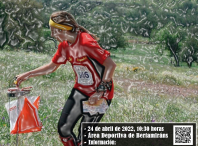 Cartel da primeira carreira de orientación que se celebrará o domingo 24 de abril