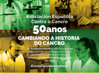 Cartel da exposición da Asociación Española Contra o Cancro (AECC)