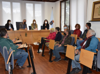 Imaxe da visita da directora xeral de Formación e Colocación da Xunta de Galicia