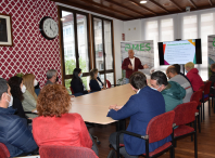 Imaxe da visita da directora xeral de Formación e Colocación da Xunta de Galicia