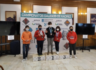 Catro rapaces do Escola Ames Xadrez participan nos campionatos galegos sub10 e sub12 de xadrez