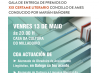 Cartaz do acto do Día das Letras Galegas
