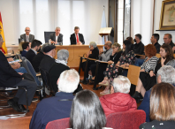 Imaxe do acto de recoñecemento a Jose Miñones e Ramón García Argibay